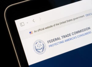 Portland, OR, USA - Apr 21, 2025: The seal of the Federal Trade Commission (FTC), an independent federal agency that enforces federal competition and consumer protection laws, is seen on its website.